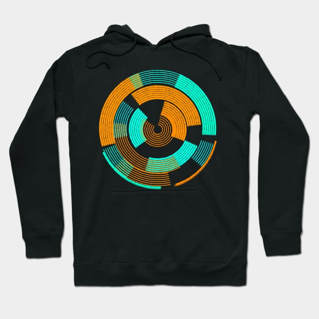 Geometric abstract circle galaxy Hoodie by carolsalazar